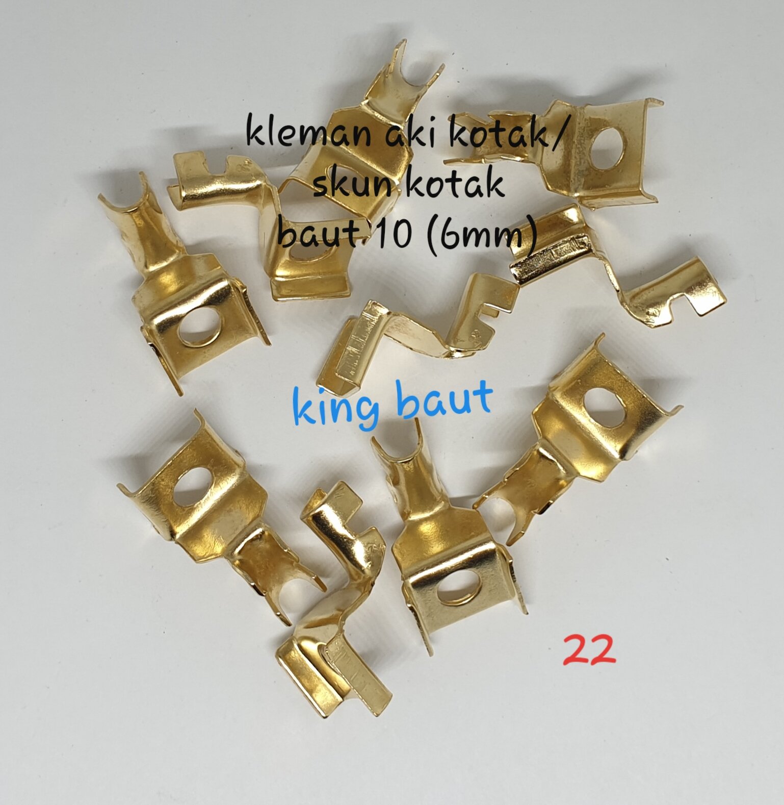 Kleman Aki Kotak 6mm / Baut 10 (paket 10pcs) | Lazada Indonesia