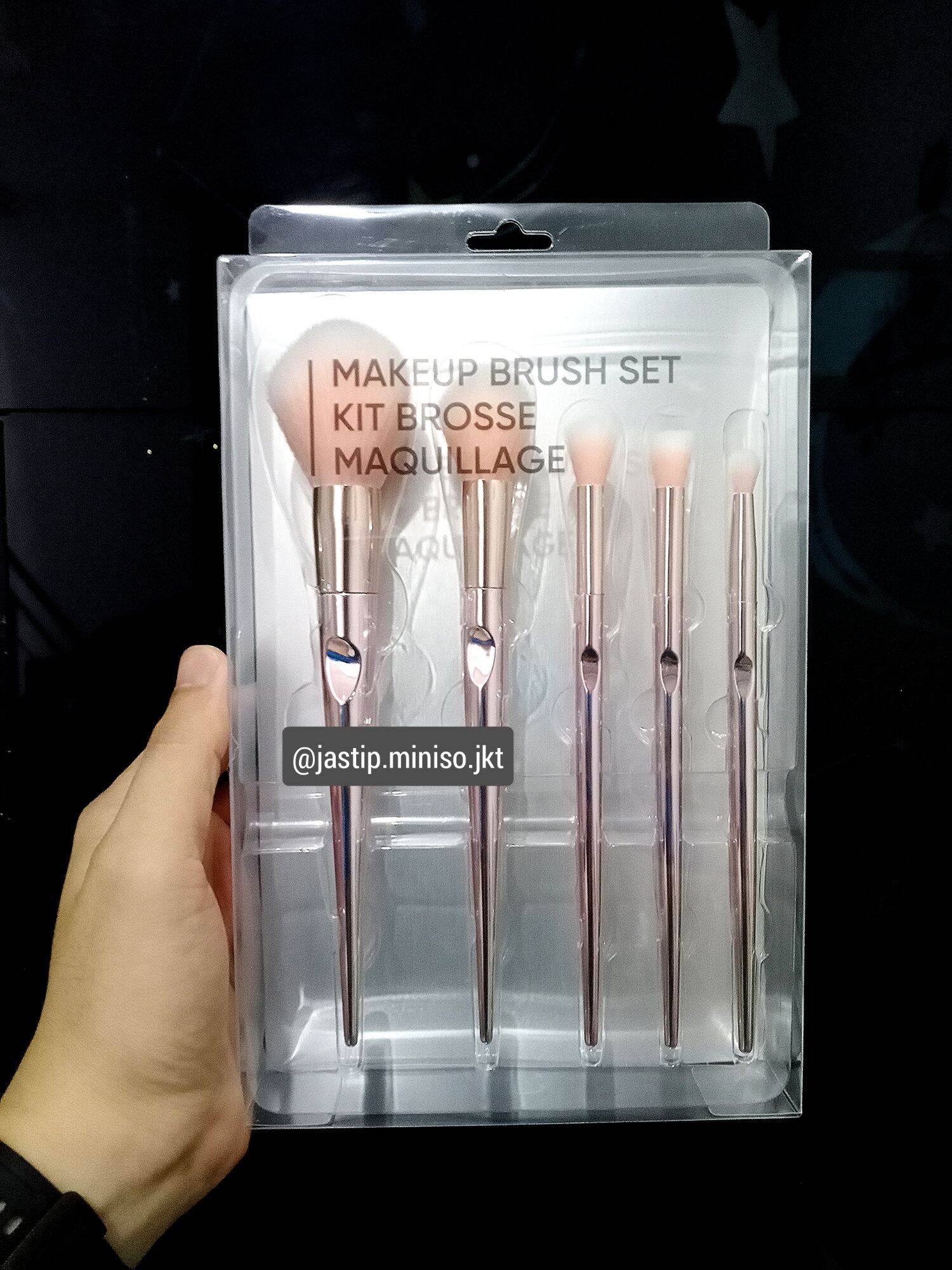 MINISO 🆕 MAKE UP BRUSH SET (isi 5pcs) Lazada Indonesia