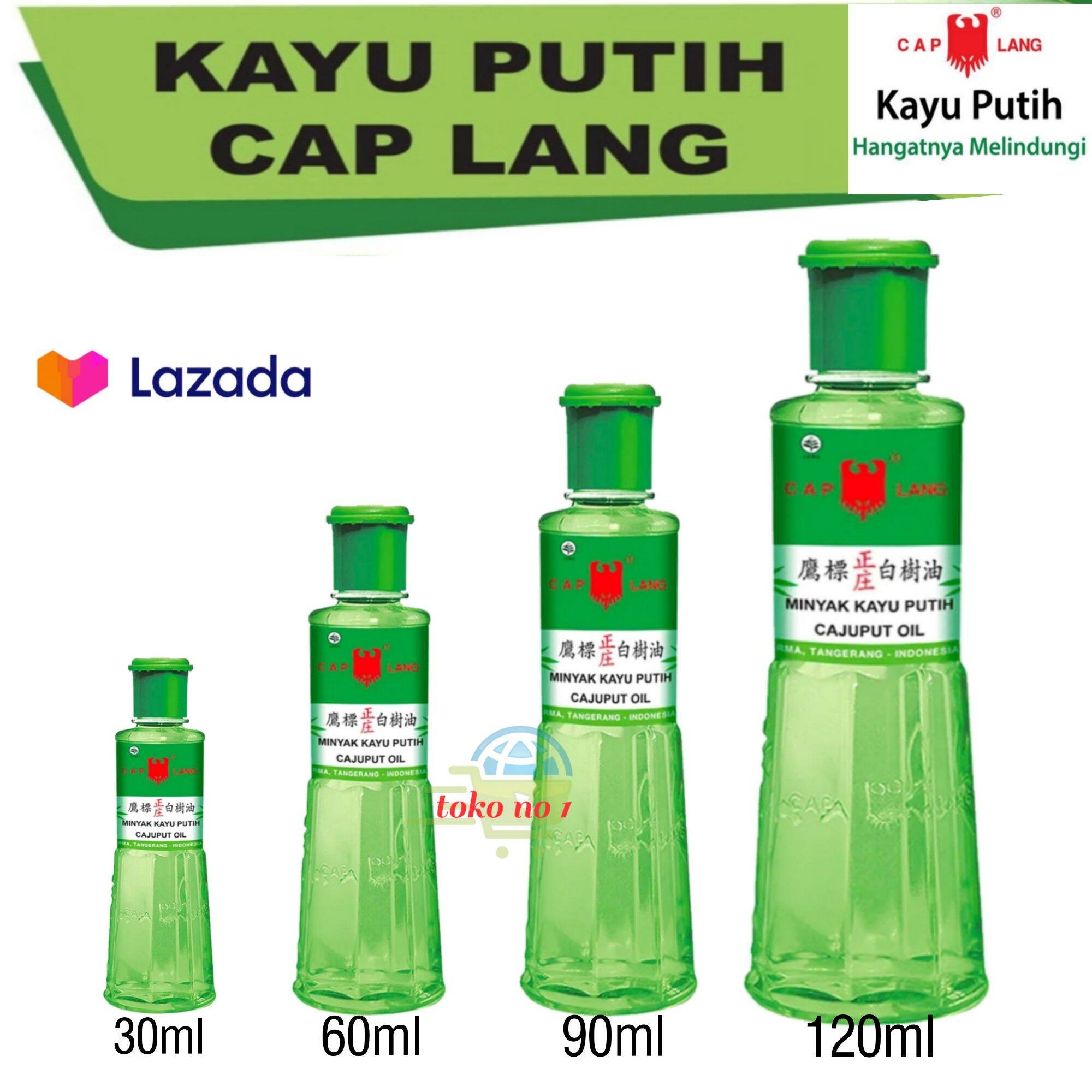 Minyak Kayu Putih Cap Lang Cajuput Oil 120ml / 60ml / 30ml