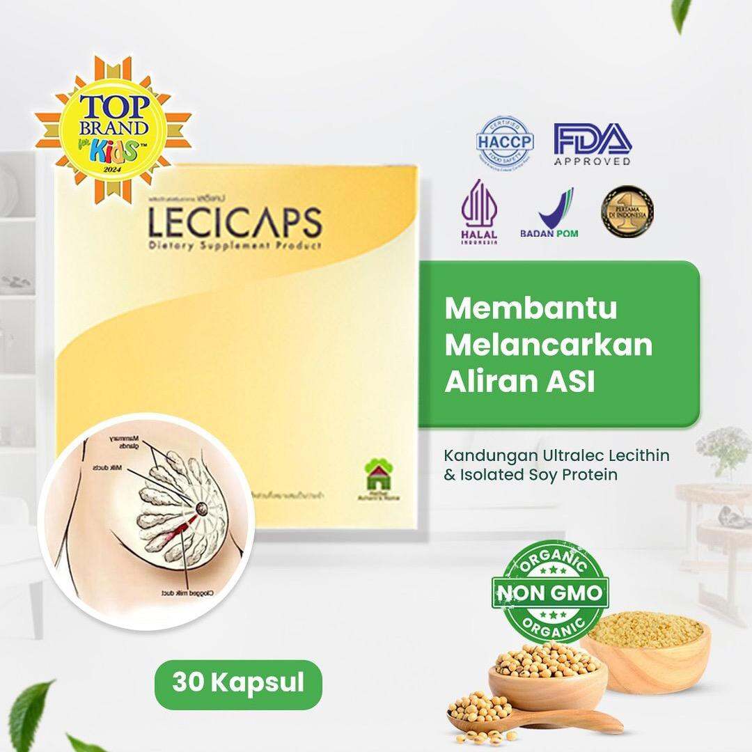 Lecicaps Pelancar Asi 30 Capsule 100 Original Lazada Indonesia