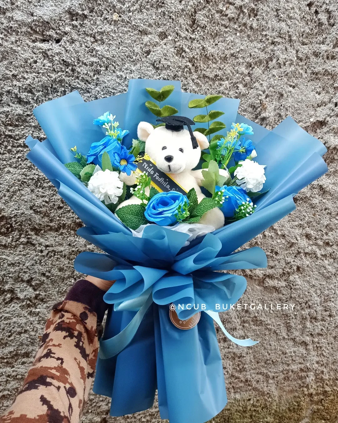 Couple buket bunga / Flannel Bouquet
