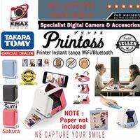 Takara Tomy Printoss Printer Instant Mini Portable Cetak Photo Instax Paper Polaroid for Smartphone Printos Printer Instan Foto