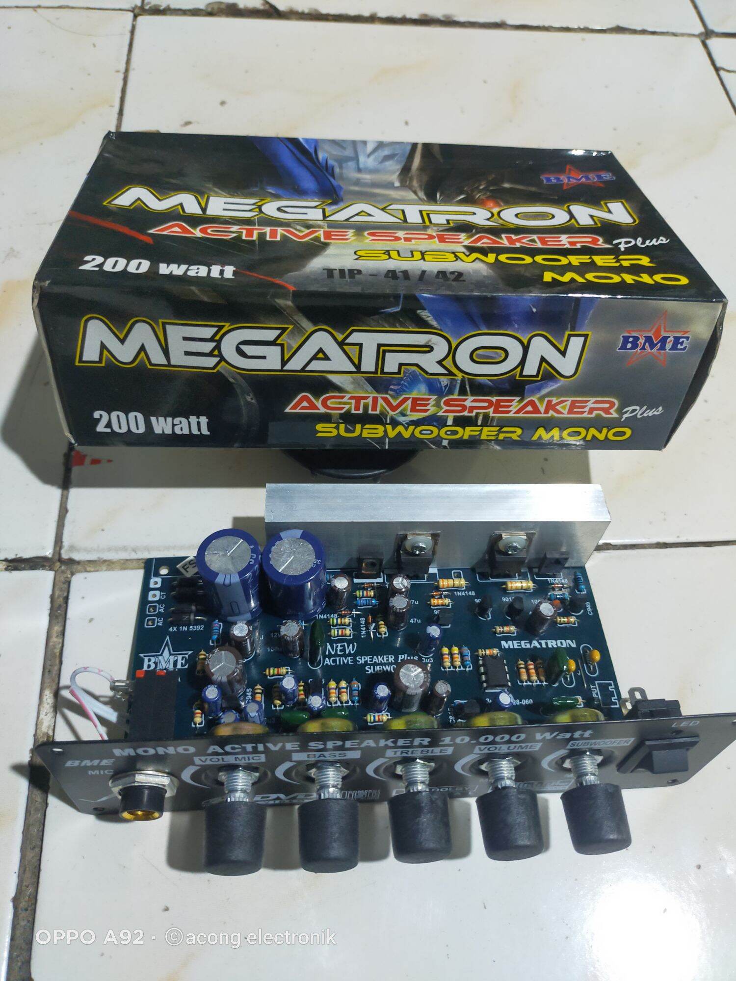 kit speaker aktif+Subwoofer mono 60wat MEGATRON Lazada Indonesia