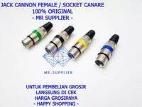 JACK CANON (XLR) FEMALE (SOCKET) CANARE ( ISI 1 5 DAN 10)