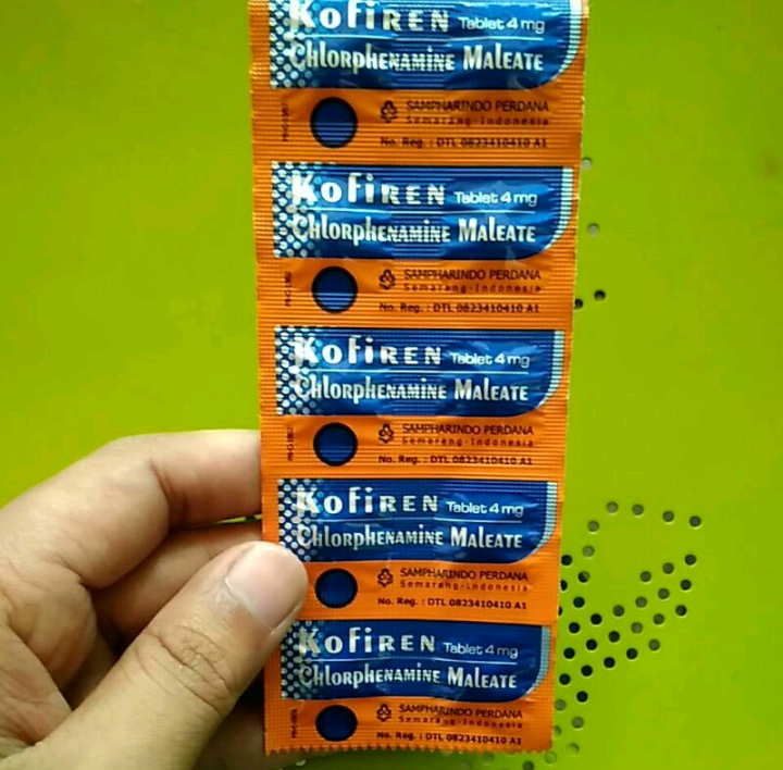 Kofiren chlorpheniramine maleate 4 mg