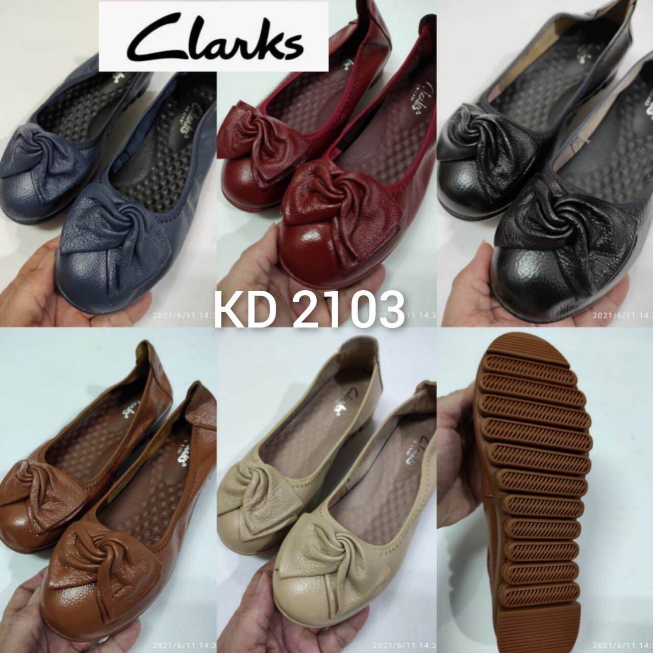 Clarks Wanita Sepatu Kulit Wanita CL 001 | Lazada