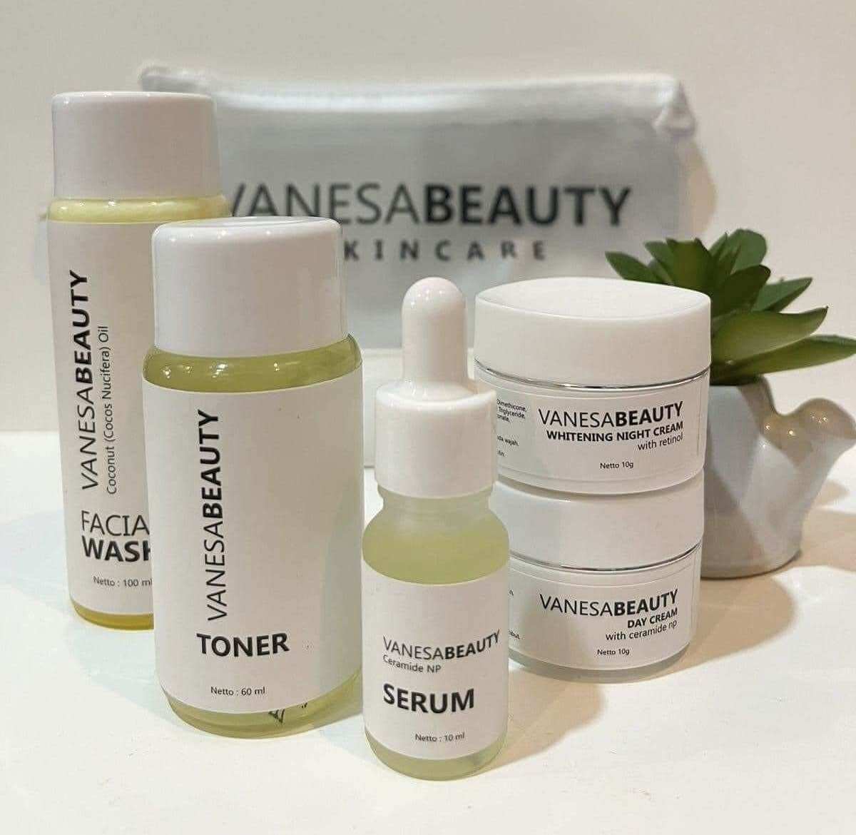 Vanesa Beauty Skincare Paket Mencerahkan Wajah BPOM