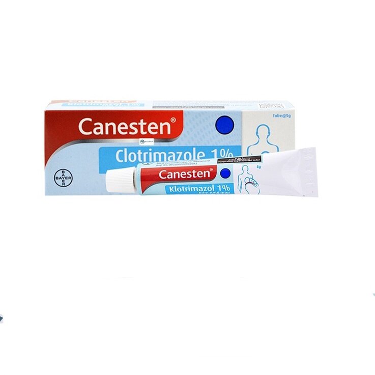 Canesten Cream Salep 5 gr Clotrimazole obat jamur pada kulit, panu