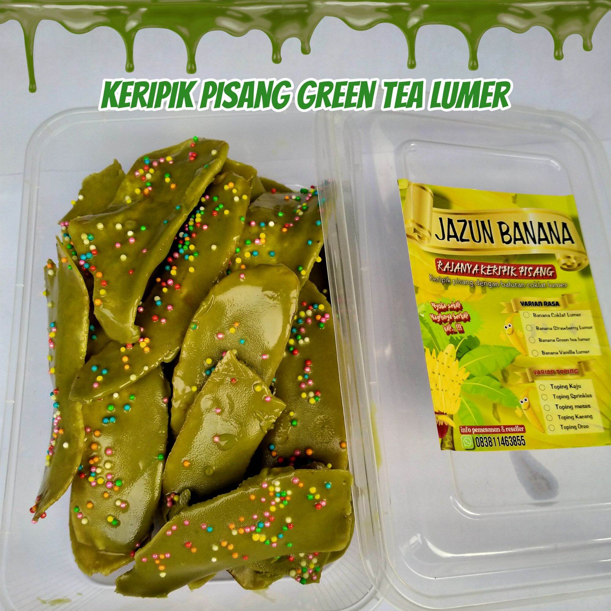 Keripik Pisang Coklat Lumer Rasa Green Tea Enak Dan Murah Keripik