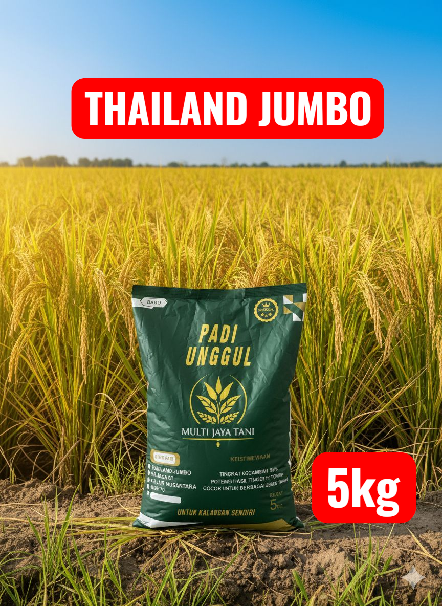 Superior Thai rice seeds jumbo packaging 5kg (barokah farmer) Harga 115,000 rupiah*Gratis Ongkir