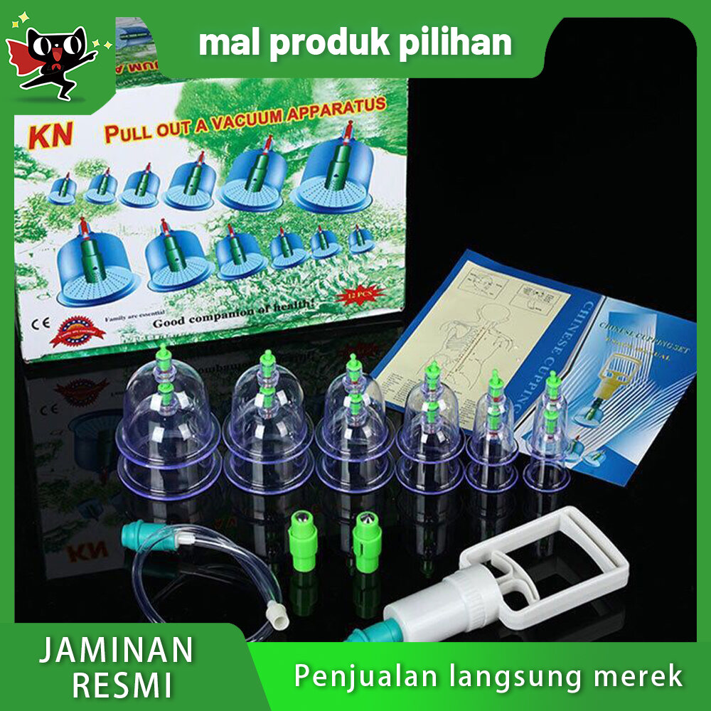 【kualitas terbaik】Alat Bekam 6pc Untuk Kesehatan Dan PijatPerangkat Cupping Vakum Memompa Udara -Type Chinese Medicine Dedikasikan Penyerapan Kelembaban Cupping Penangkapan Lengkap Tangki Damp