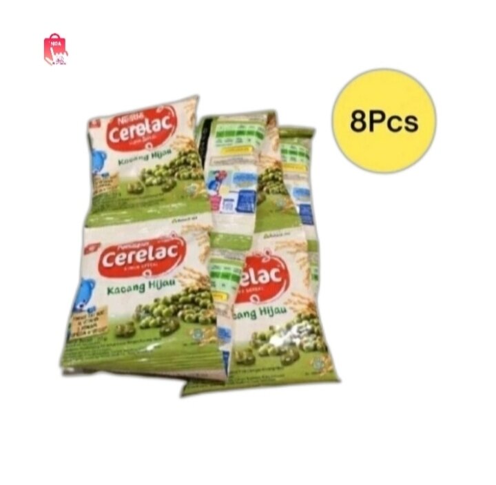 Nestle Cerelac Bubur Sereal Kacang Hijau (1 renceng/8 sachet)