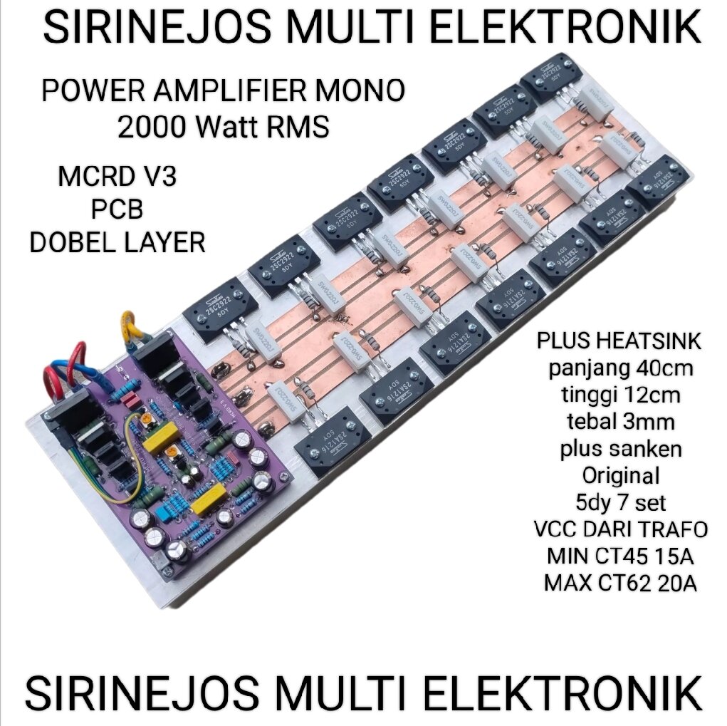 DRIVER POWER AMPLIFIER MCRD V3 SANKEN 5DY 7SET | Lazada Indonesia