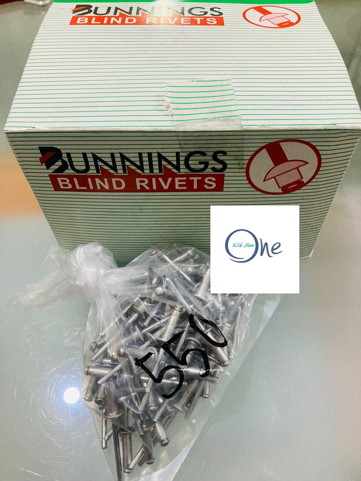 Paku Rivet Bunnings 550 (4mm x 12,7mm) Small Pack 100 pcs / 1 dus 1000