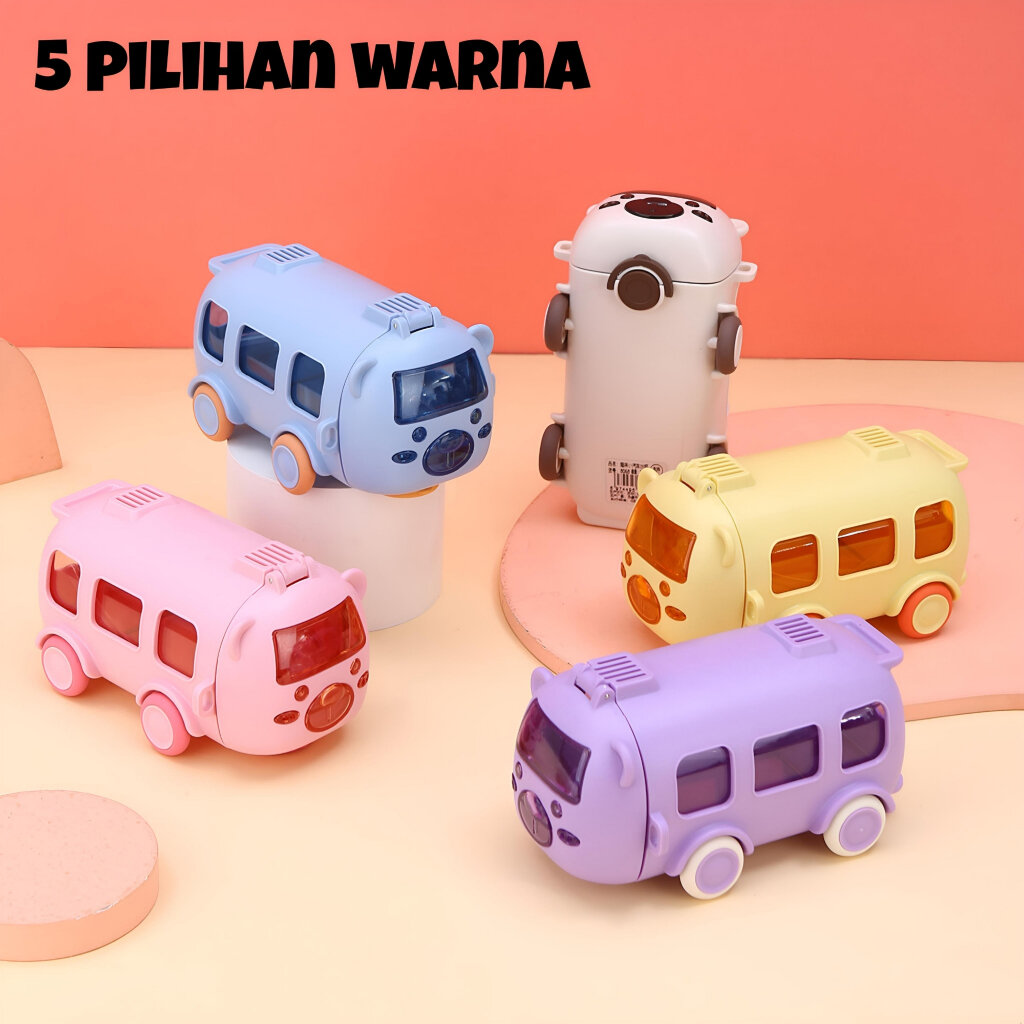 MM - botol minuman bentuk mini bus mobil amak bus water bottle botol ...