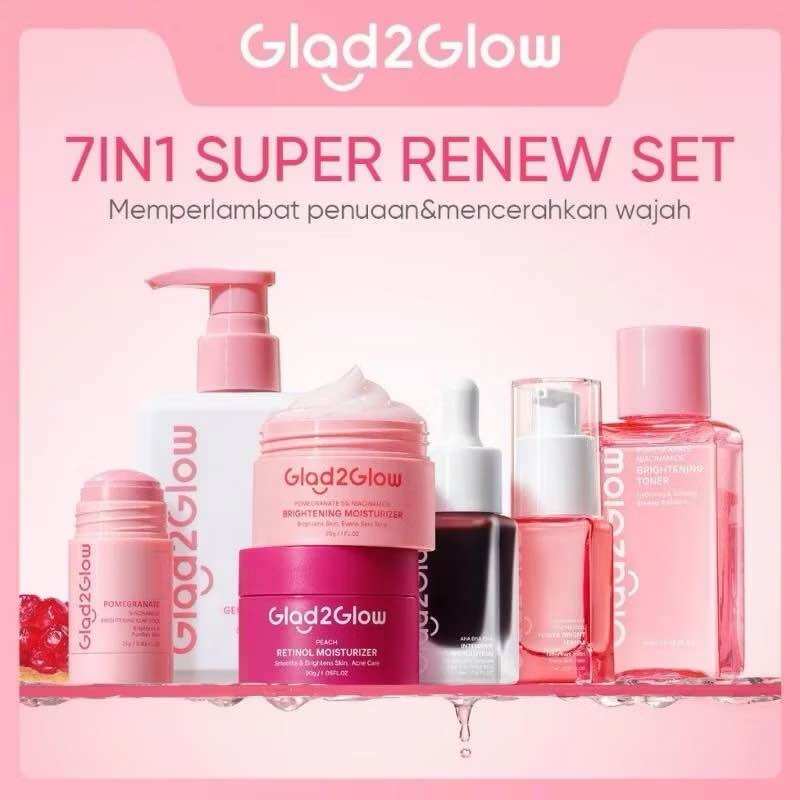 Glad2Glow Paket Skincare 7in1 Renew Bundle