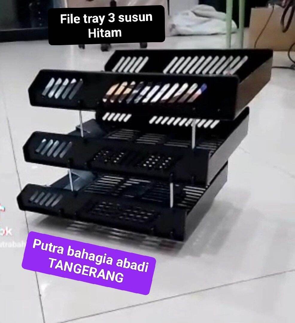 File tray plastik 3 susun dan 2 susun