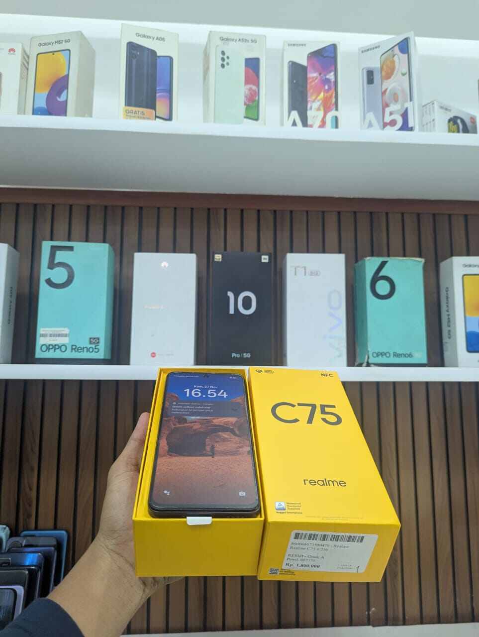 Realme C75 4G 8/256 storm black | NFC | fullset Harga 1,850,000 rupiah*Gratis Ongkir