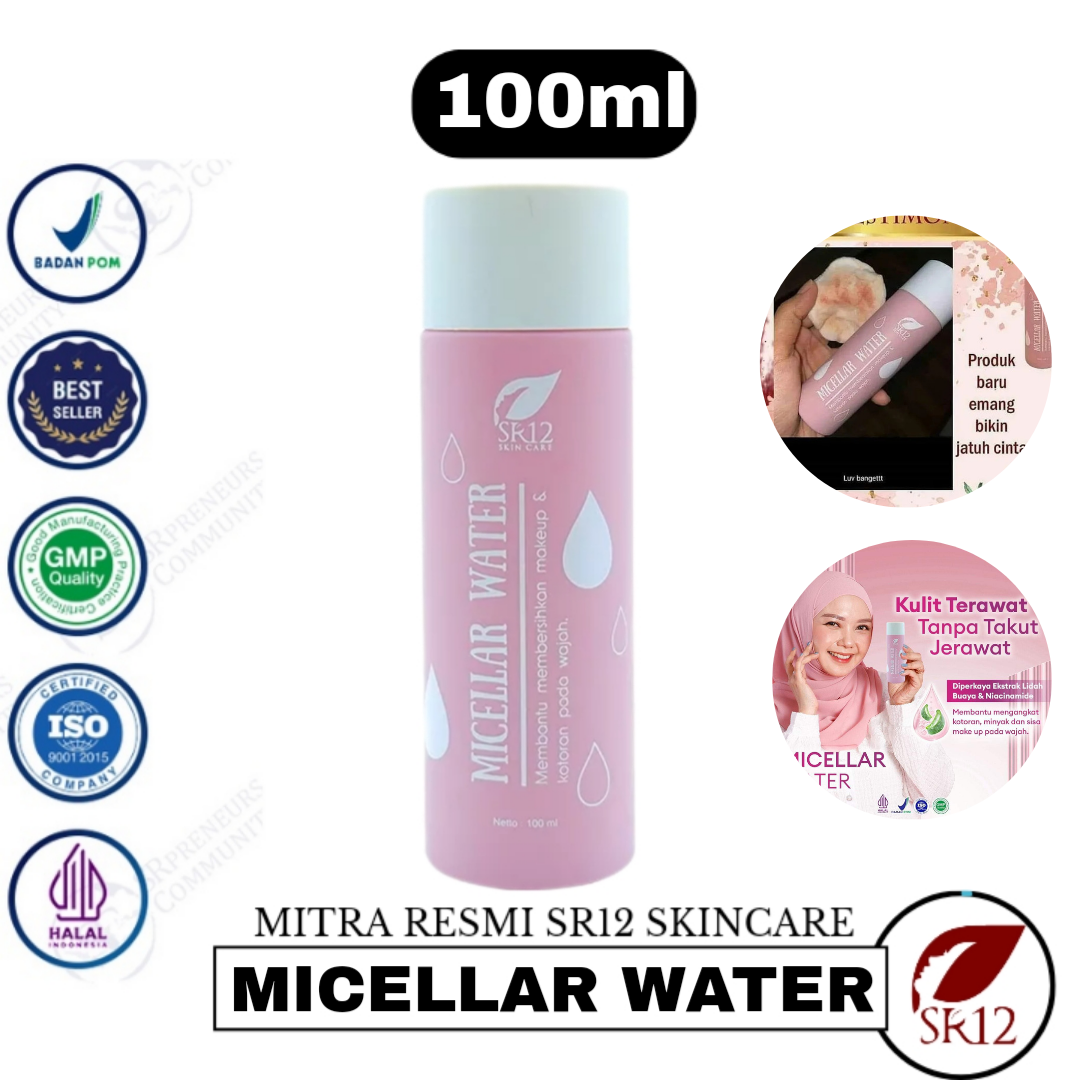 Micellar Water SR12 pembersih wajah praktis simple , mencerahkan  melembabkan | Lazada Indonesia