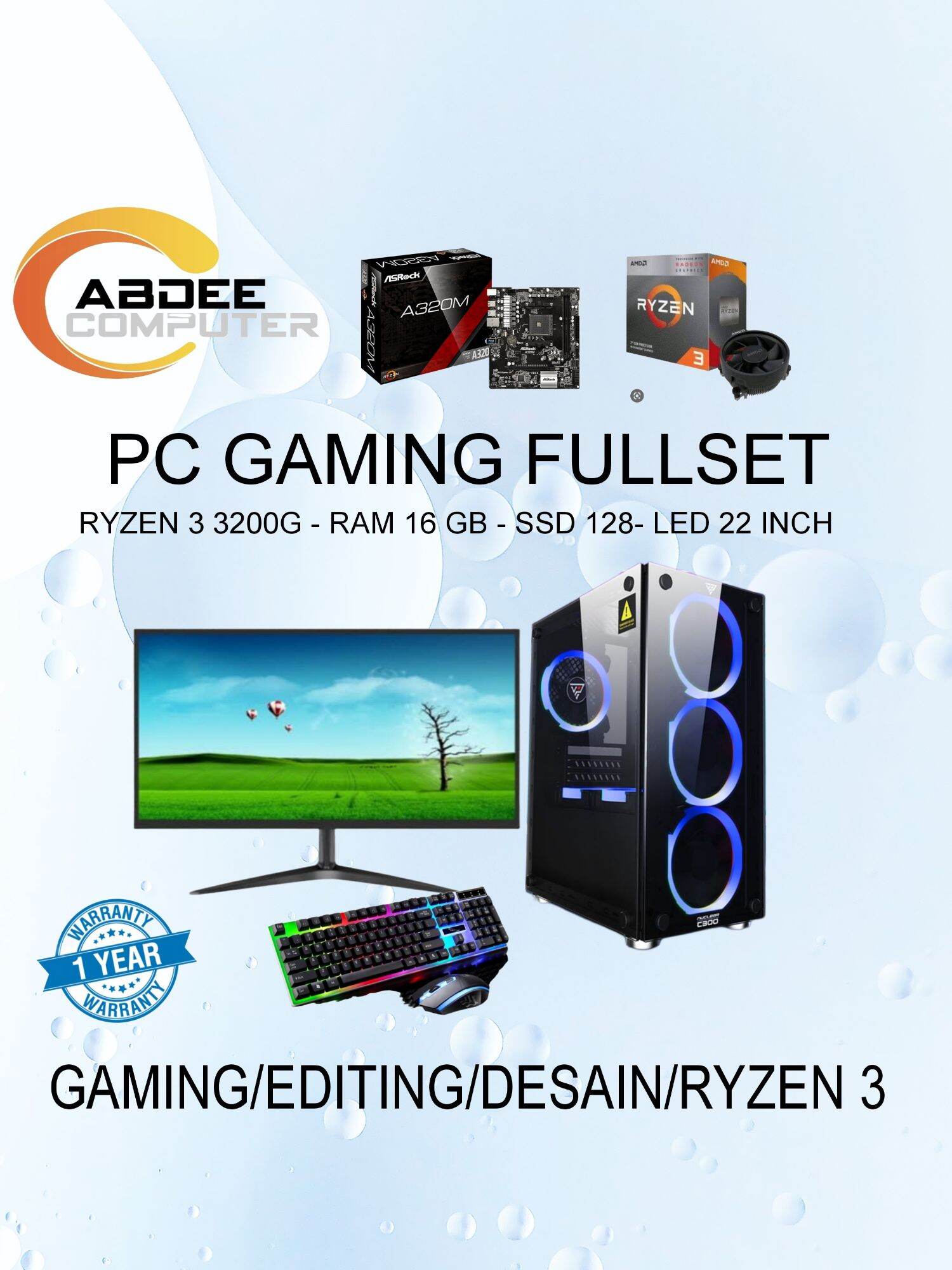 Gaming Amd Ryzen 3200g Apex Legends Pc Gaming Fullset Ryzen 3200G
