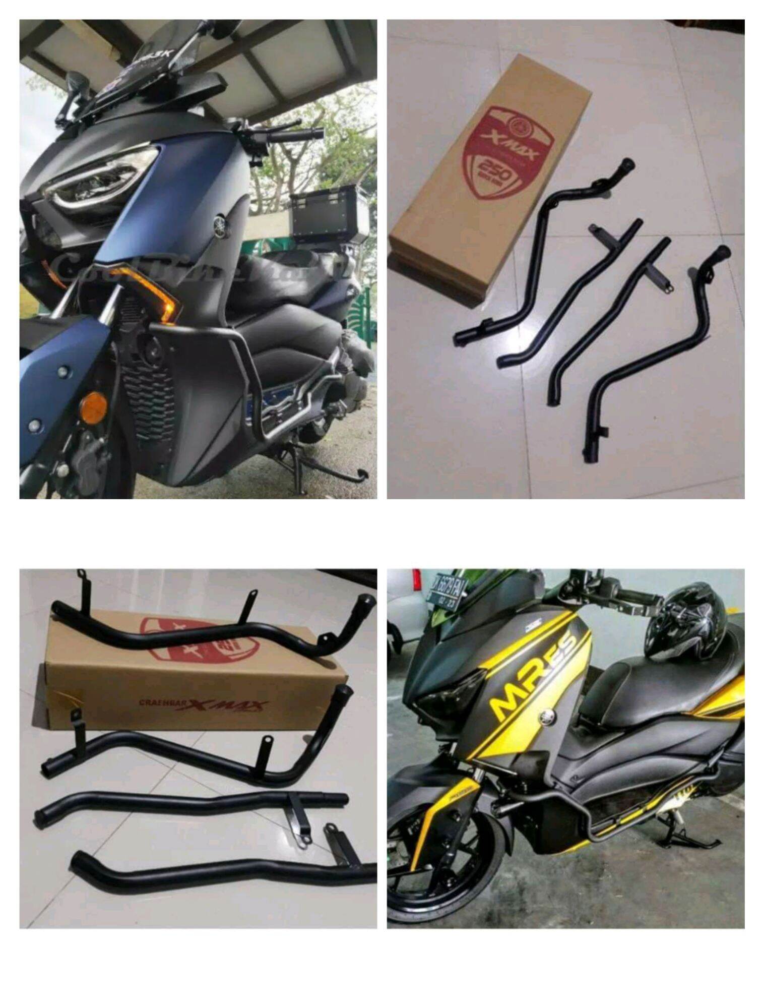 Tubular crashbar yamaha XMAX 250cc, crashbar yamaha XMAX 250cc body protector Lazada Indonesia