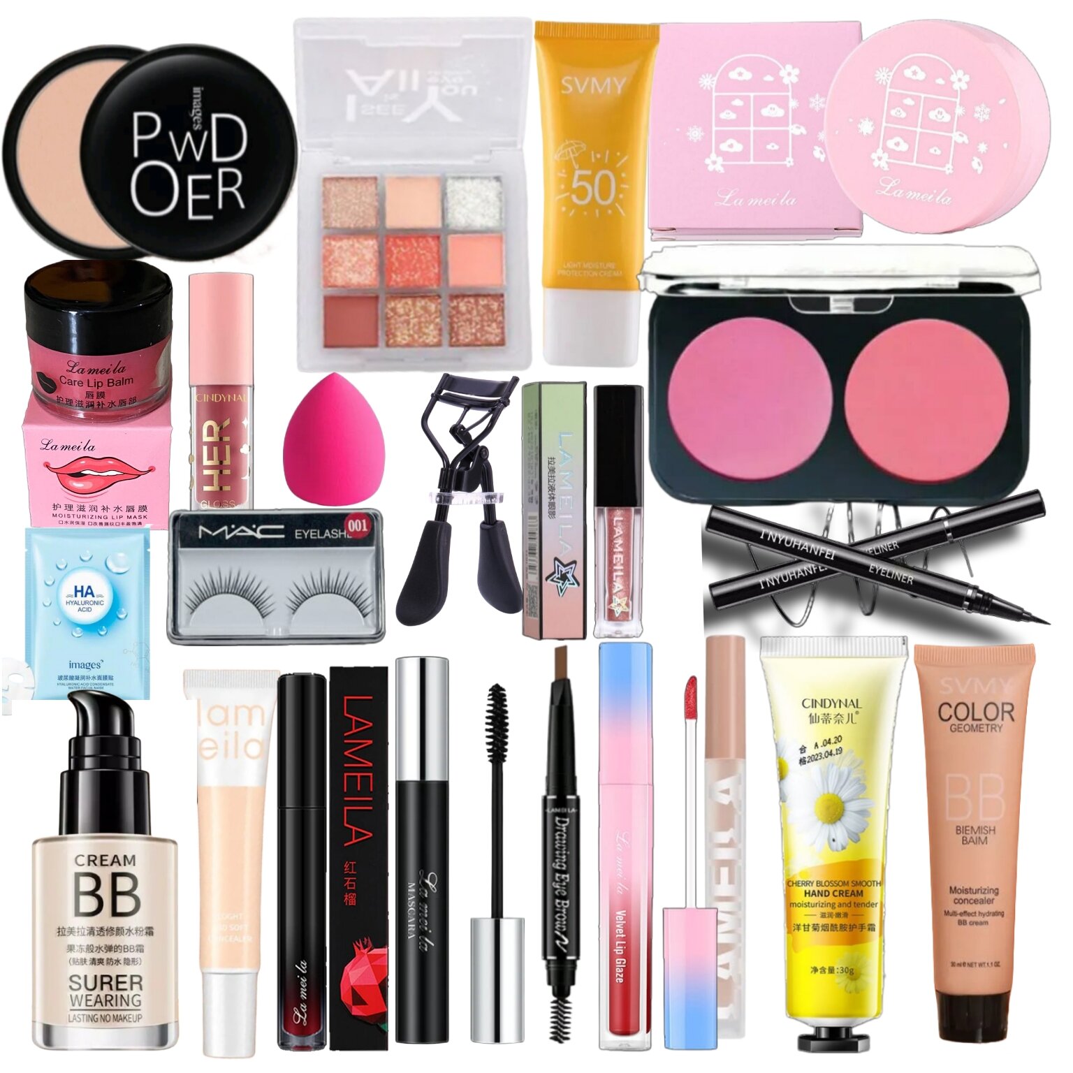 Paket Make Up 22 In 1 Varian Lengkap/Alat Kosmetik