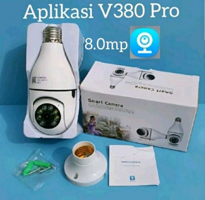 	 Camera Cctv Wifi Lampu Bisa Putar 8Mp Full Hd Kamera Cctv Wifi Wireless Ip Smart Camera 	