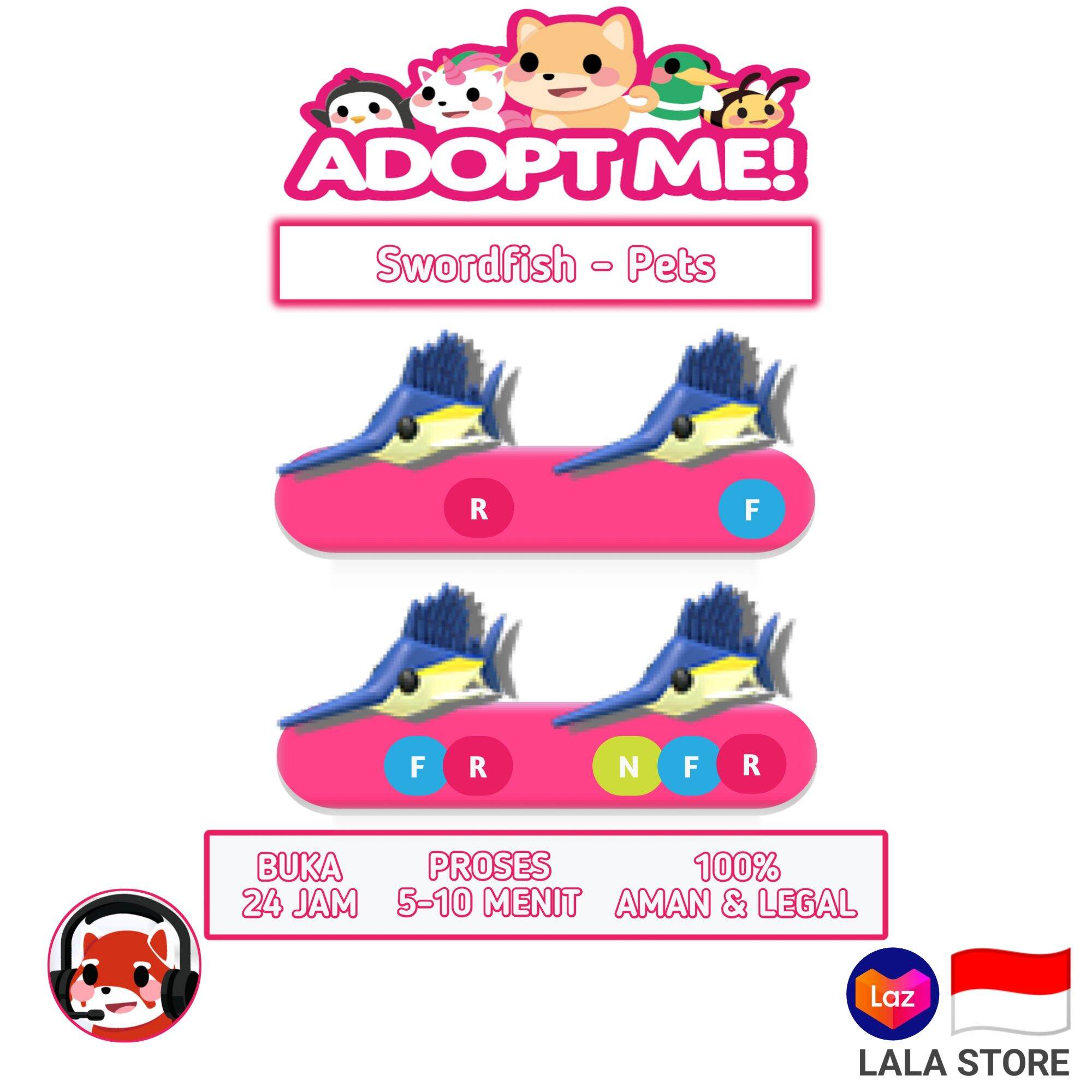 Adopt Me Swordfish Roblox Lazada Indonesia