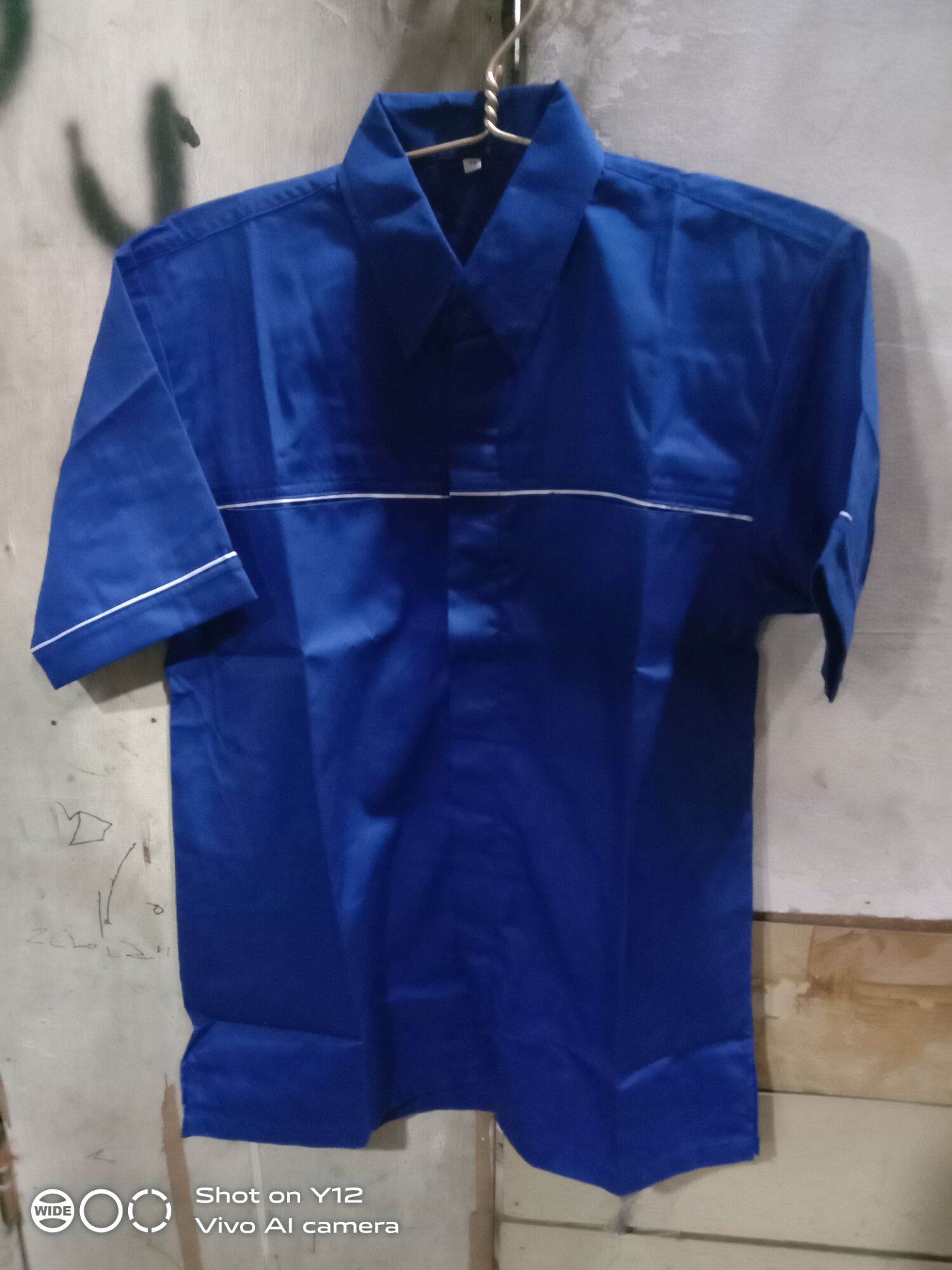 SERAGAM KERJA / BAJU SAFTY WARNA BIRU | Lazada Indonesia