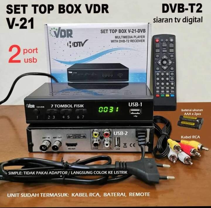 Set Top Box TV Digital Bisa Buat Semua TV#Kelengkapan Paket : - Set Top ...