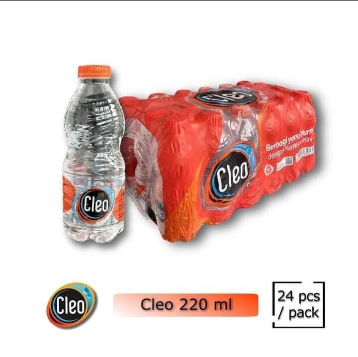 Cleo Air Minum Botol Mini 220ml 1krat Isi 24 Lazada Indonesia 1131