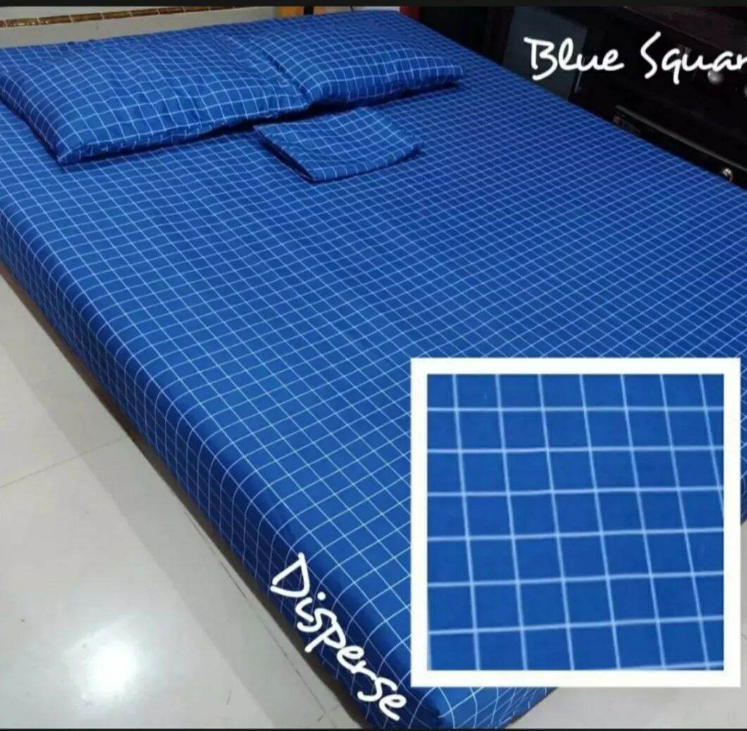 Sprei Set Emily Motif KotakKotak Kotak kotak Aesthetic Korea Series