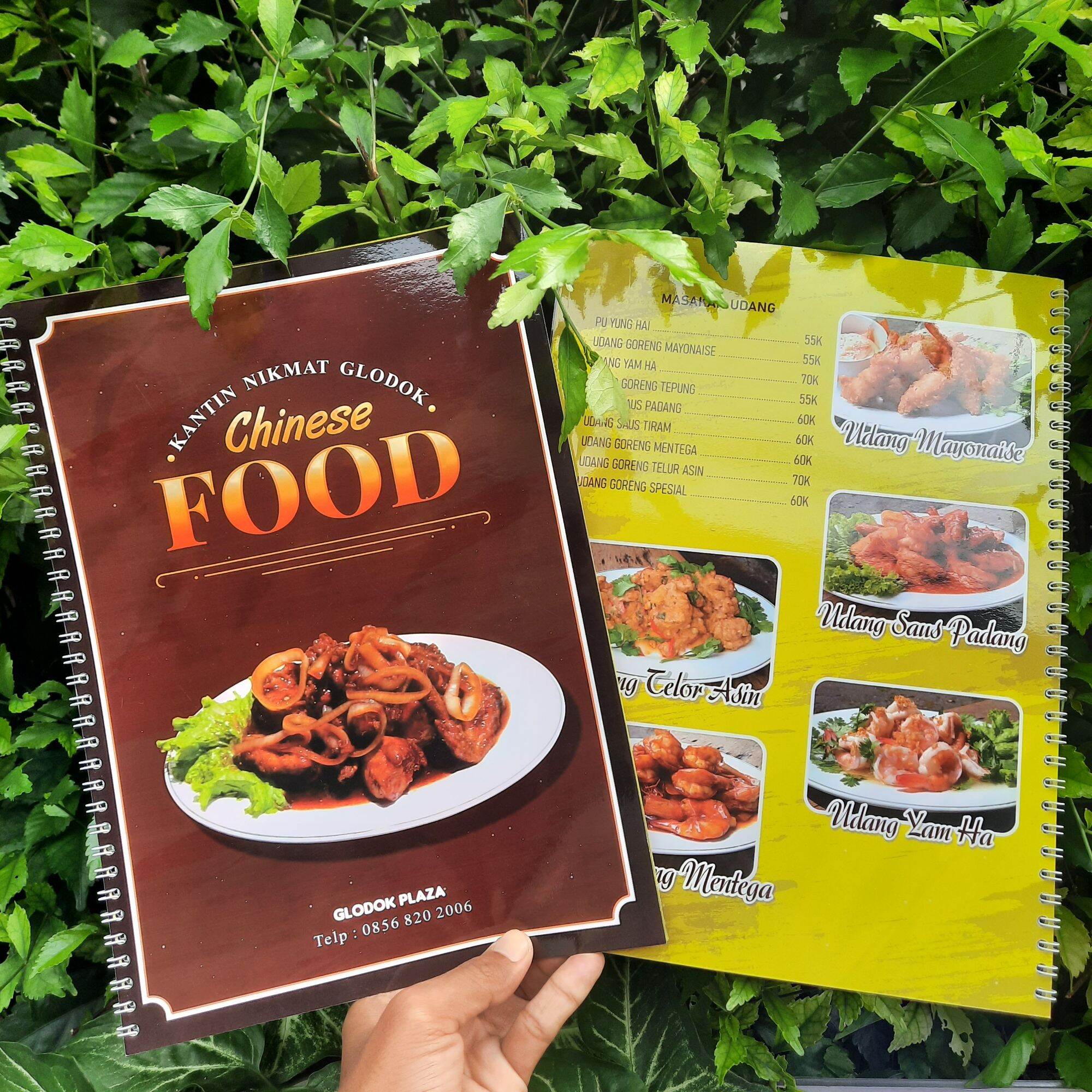Buku Menu Makanan Custom foto menu dan gambar serta ukuran yang bisa di custom