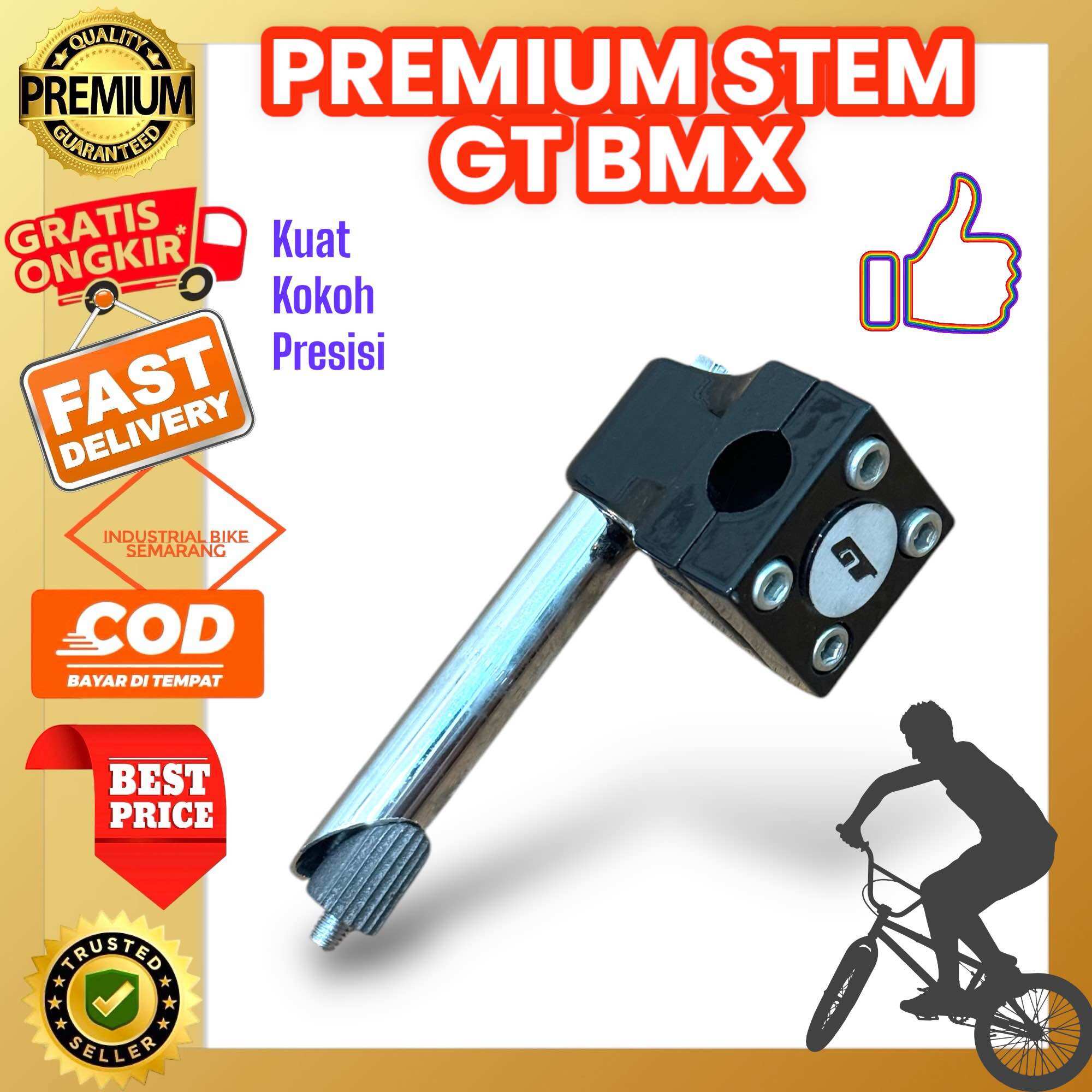 STEM BMX GT )) Tiang Stang Stem Sepeda BMX GT Model Hammer Untuk