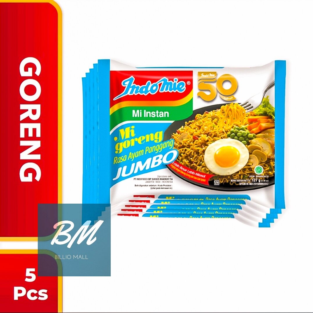 Indomie Goreng Ayam Panggang Jumbo 5 Pcs / Indomie Ayam Panggang Jumbo ...