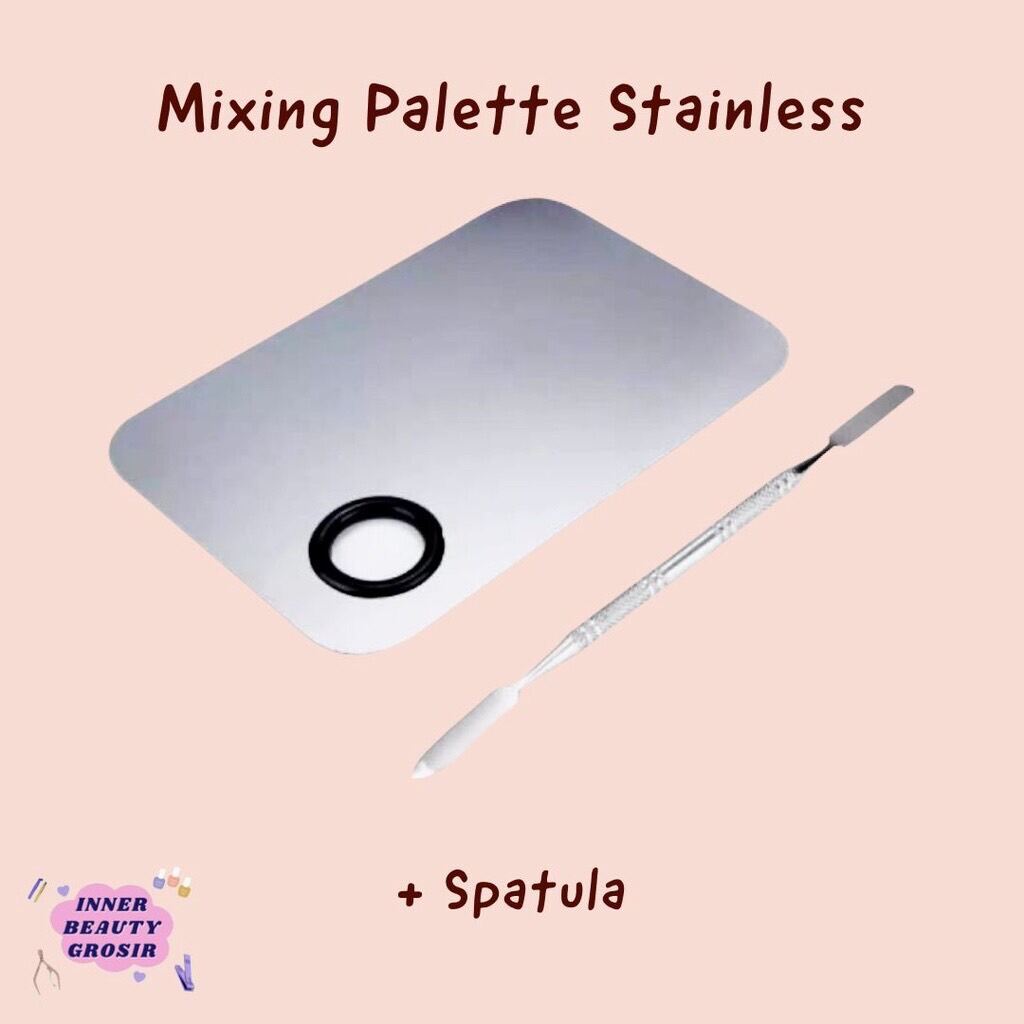 Mixing Pallete Stainless Big / Mixing Palette Spatula Stainless Steel