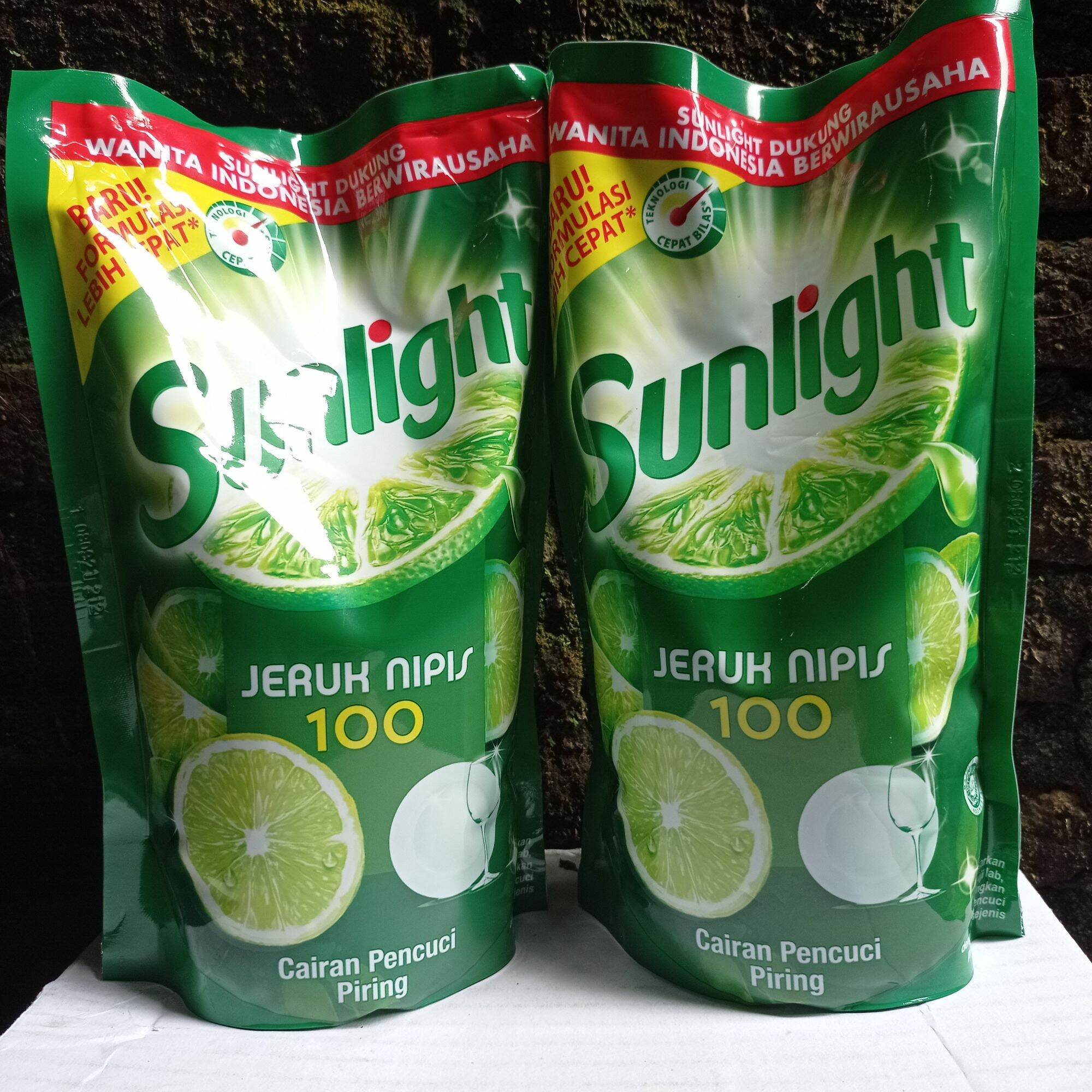 Sunlight Sabun Cuci Piring Jeruk Nipis 755ml Refill 2pcs Lazada