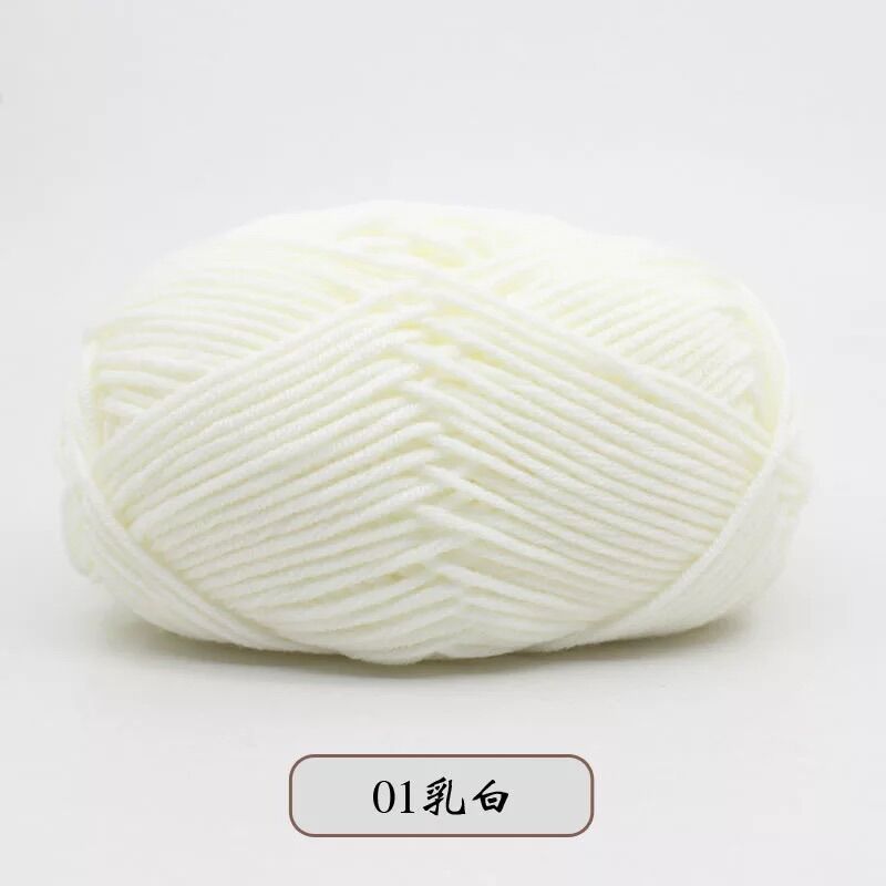 milk cotton yarn 5ply/ benang rajut katun susu