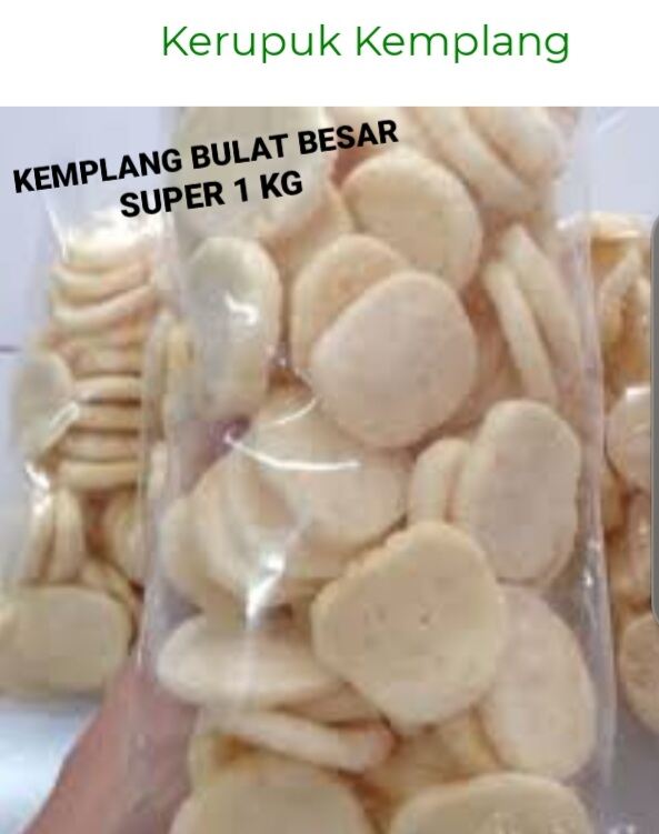 KEMPLANG BULAT BESAR SUPER 1 KG - KERUPUK KEMPLANG BULAT BESAR ...