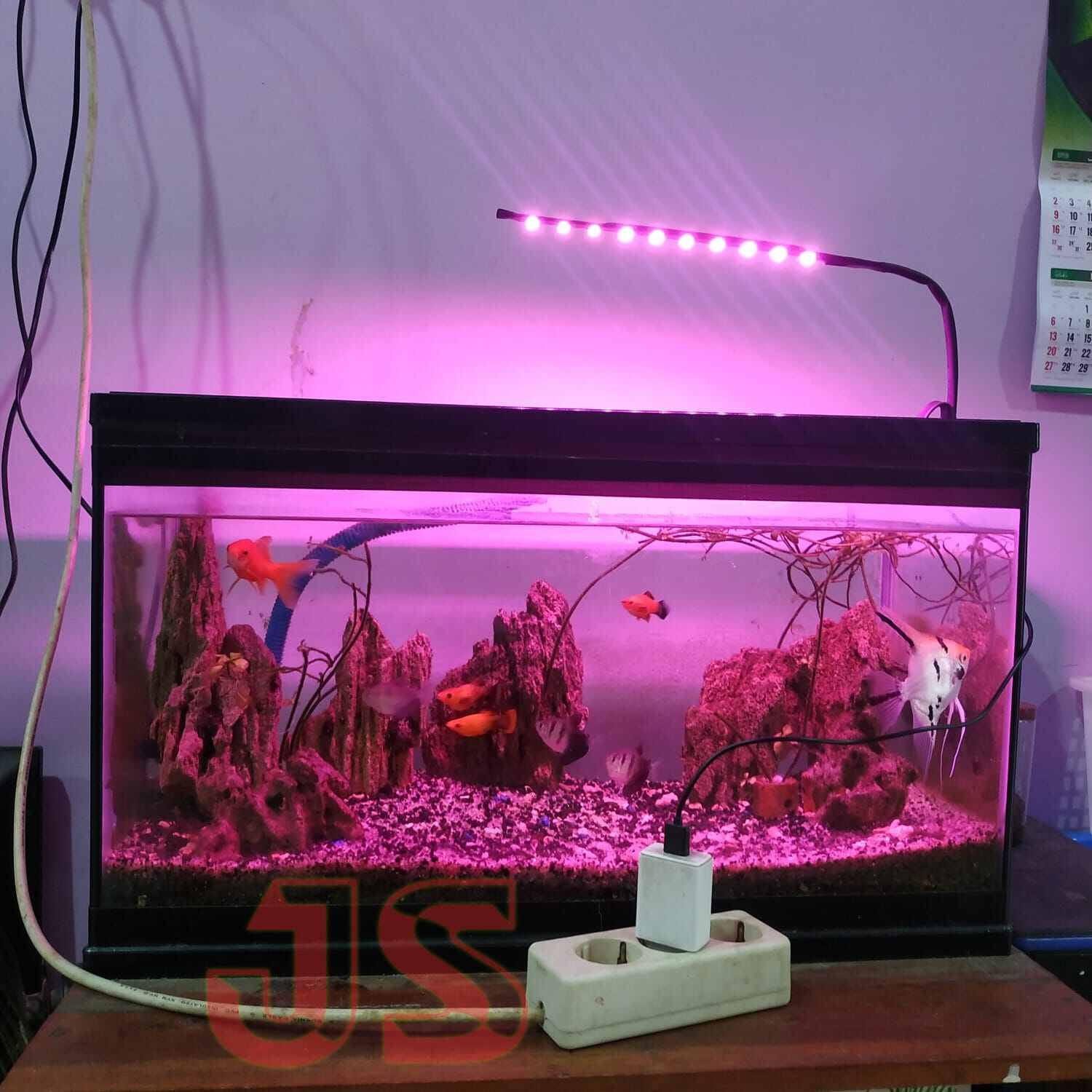 Lampu Aquarium 10 Mata Led Smd Pink Lampu Aquascape Lampu Akuarium