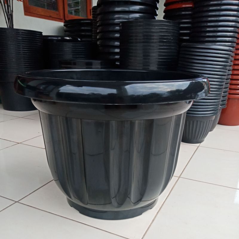 Pot Tanaman Besar ukuran 60/Pot Tabulampot Besar 60/Pot Bunga Besar Ebbony Ukuran 60