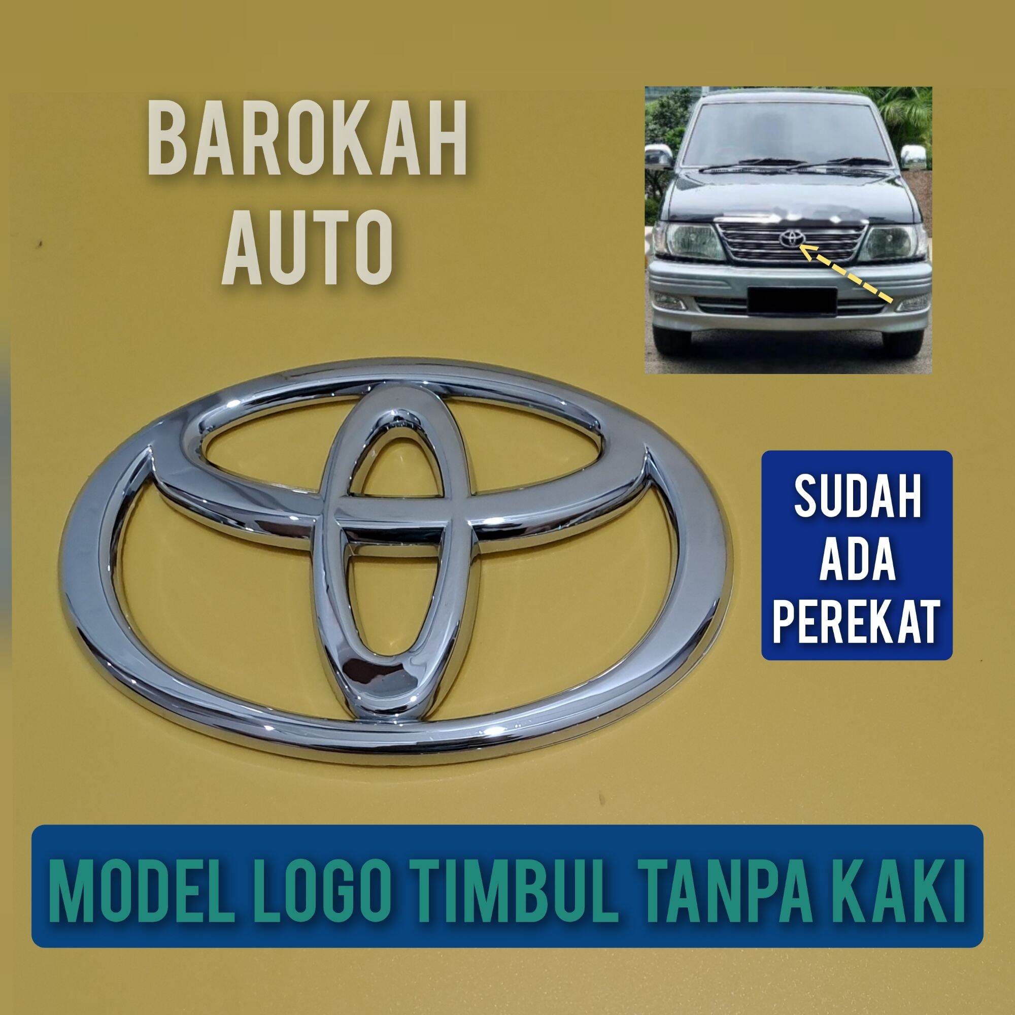 emblem logo toyota depan mobil kijang krista lgx 2003 2004 model tempel Harga 38,000 rupiah*Gratis Ongkir