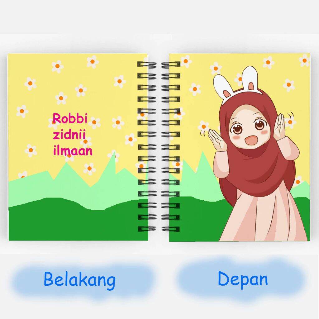 Notebook A6 spiral hijaber muslimah - SA6003