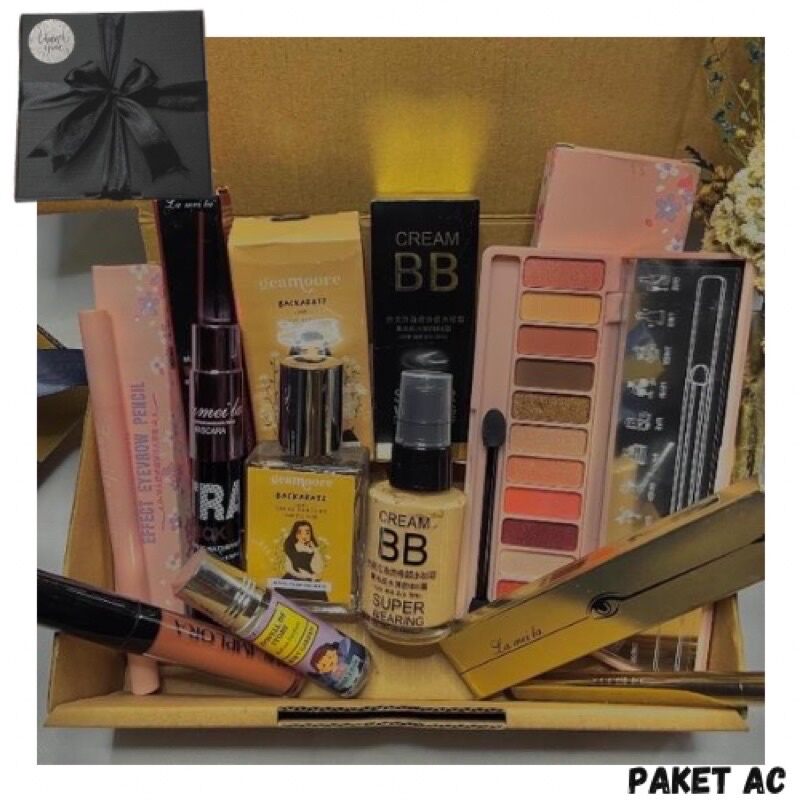 Paket AC Hampers Cewek Kosmetik hadiah box Make UP Kado Ulang Tahun Wanita Teman Keluarga Sahabat Pacar