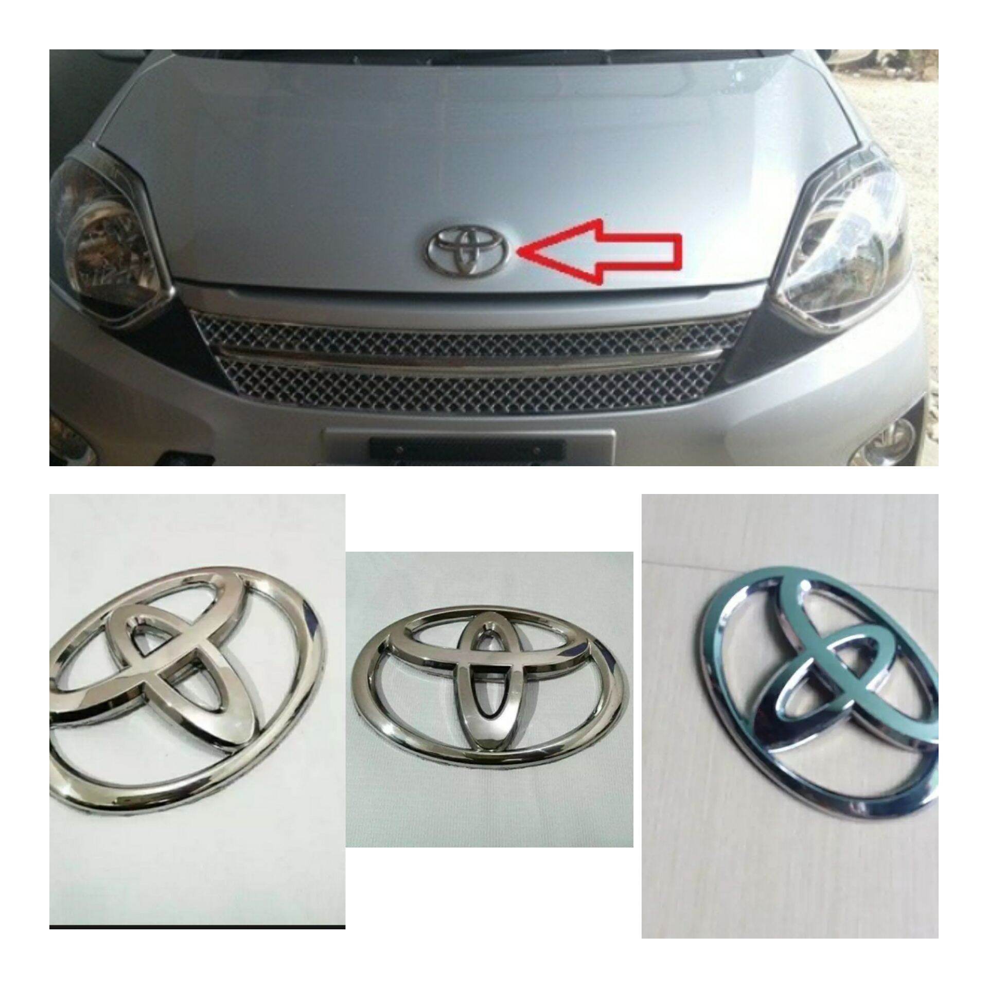 emblem logo toyota depan agya ayla 2013 2014 205 2016 2017 Giá 55,000 Đồng*Miễn phí vận chuyển
