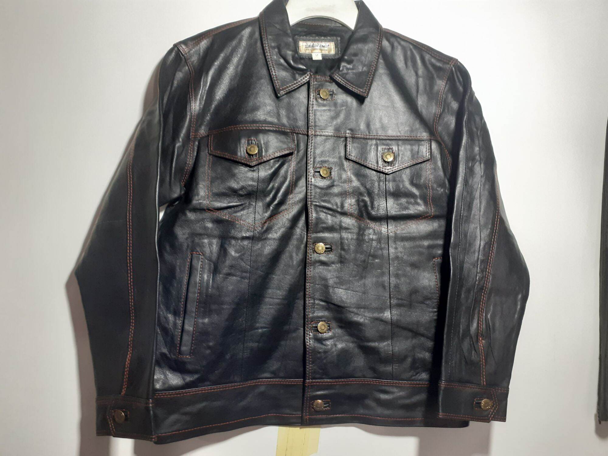 JAKET KULIT MODEL JEANS PRIA | Lazada 