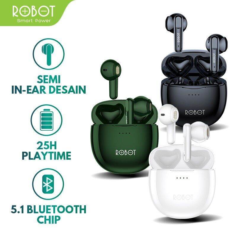 TWS ROBOT AIRBUDS T10 BLUETOOTH 5.1 | Lazada Indonesia