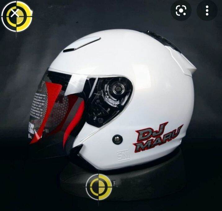 Helm kyt dj maru Warna putih Kyt DJ MARU ORIGINAL TECHNICAL
