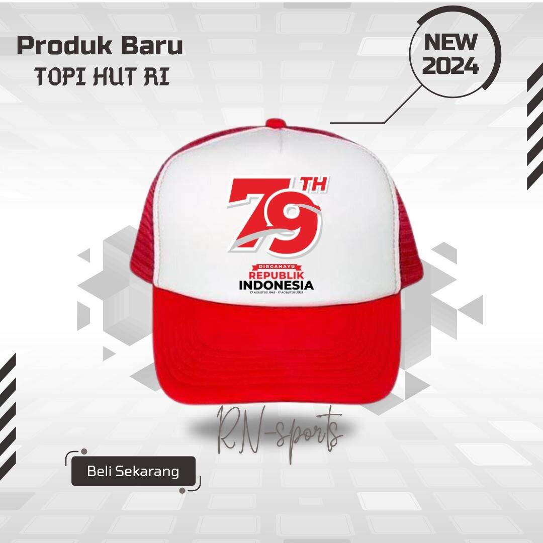 TOPI TRUCKER JARING HUT RI KE 79 TAHUN INDONESIA MERDEKA // TOPI