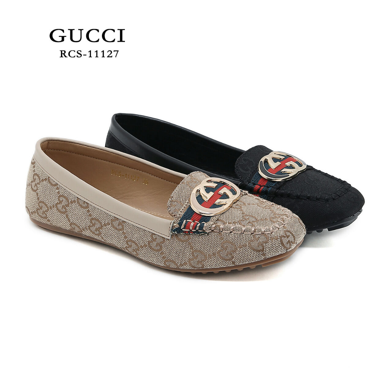 Sepatu hot sale flat gucci